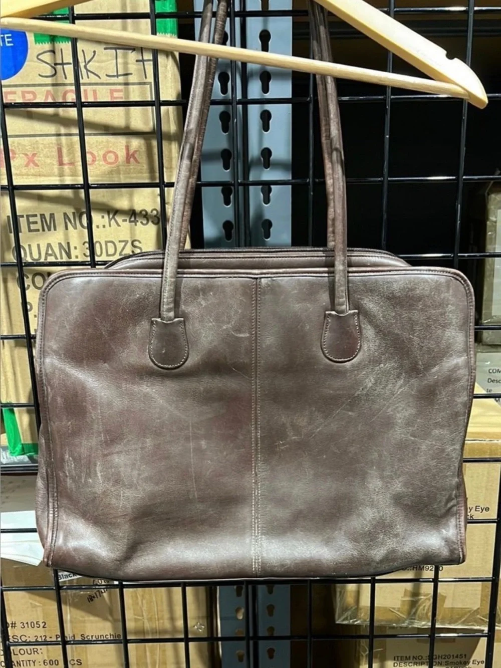 Coach Leather Briefcase Tote